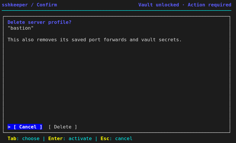 Safe confirmation